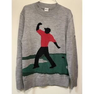 Nike Golf Tiger Woods Sweater Knit Crew 2021 DA4151-063 Limited Edition Medium